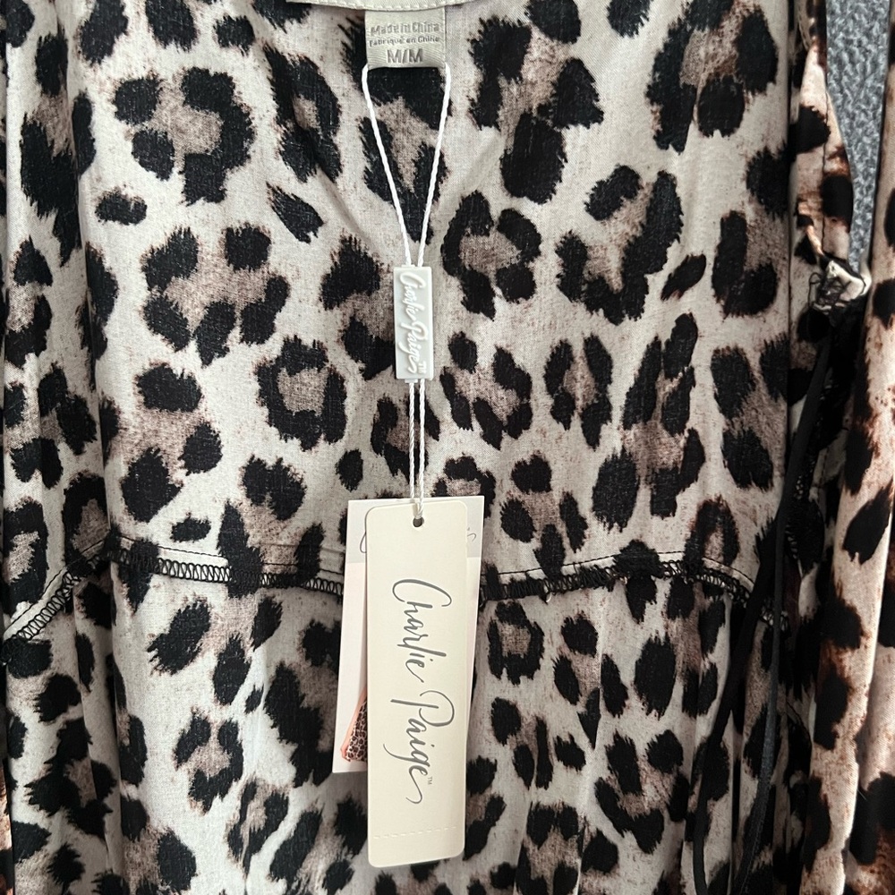 Charlie Paige Leopard Print Dress - Picture 4 of 5